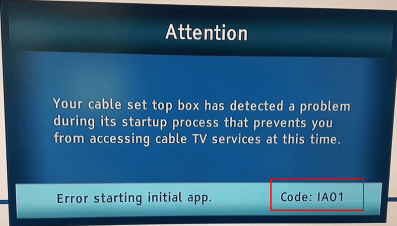 How to Fix Spectrum Error Code ia01