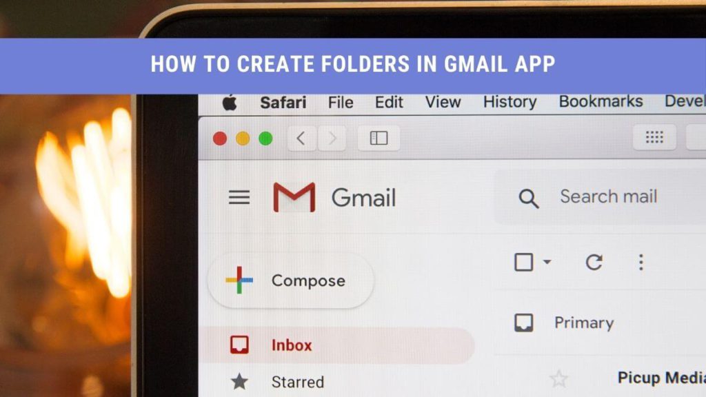 how to create folders in gmail app