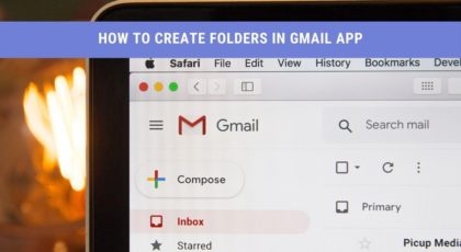 how to create folders in gmail app